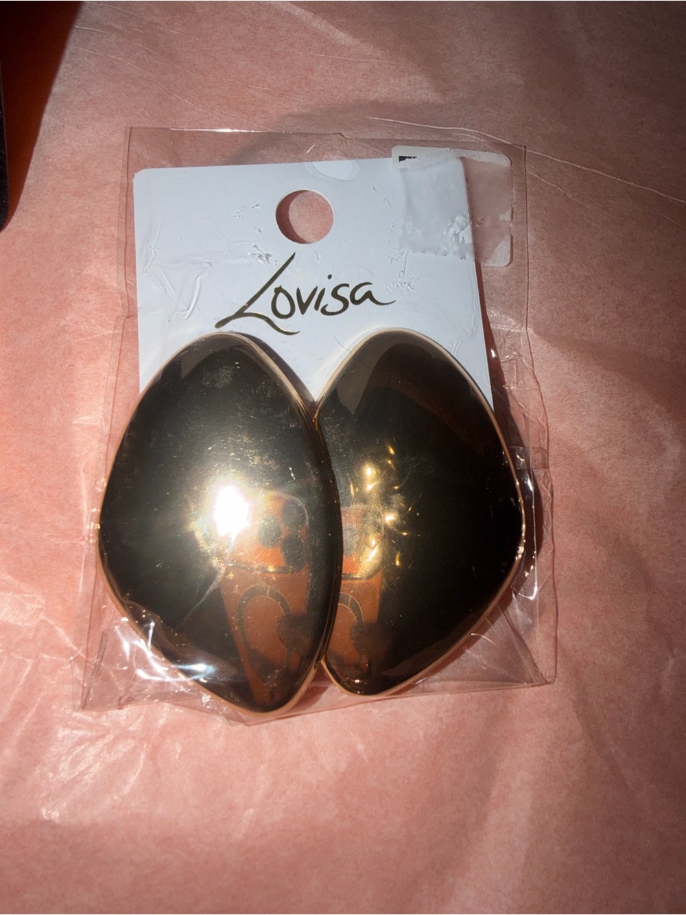 Gold Oversized Teardrop Statement Earrings